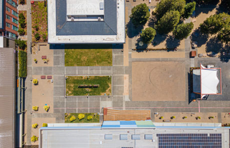 Bleachers Aerial view SOMO Village
